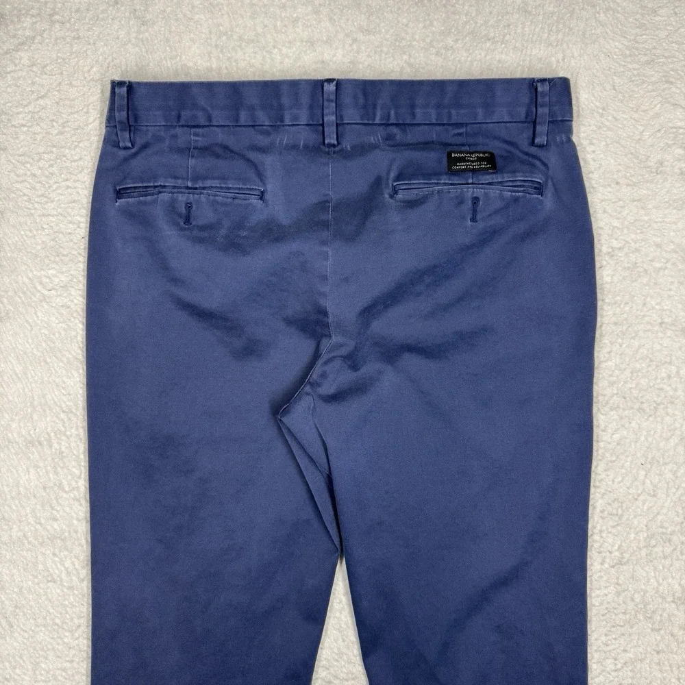 Banana Republic Aiden Chino Casual Pants Blue‎ Men's Size 33x34